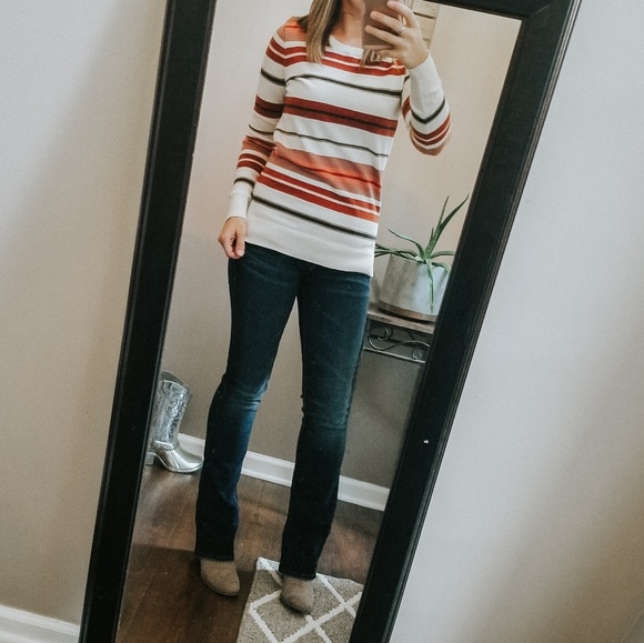 LOFT Tops - BOGO LOFT Striped Sweater
